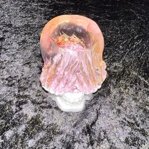 FLORAL FAIRY FOREST (SEE) Custom Colorful Skull Holder. Perfect for Storing.